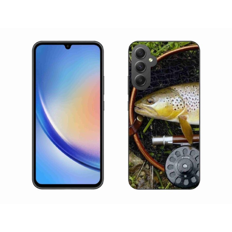 Gelový obal mmCase na mobil Samsung Galaxy A34 5G - pstruh 2