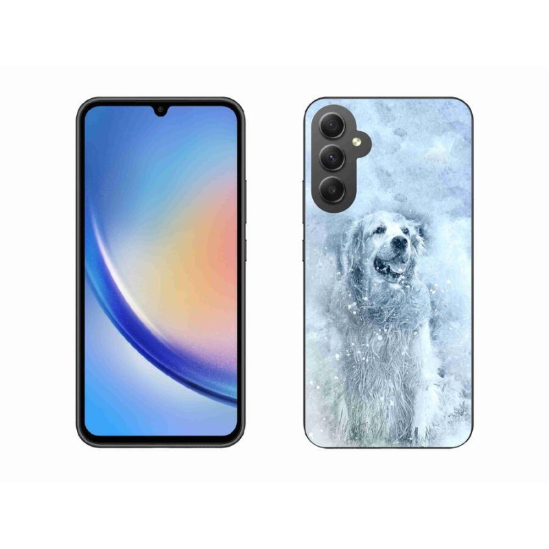 Gelový obal mmCase na mobil Samsung Galaxy A34 5G - retrívr