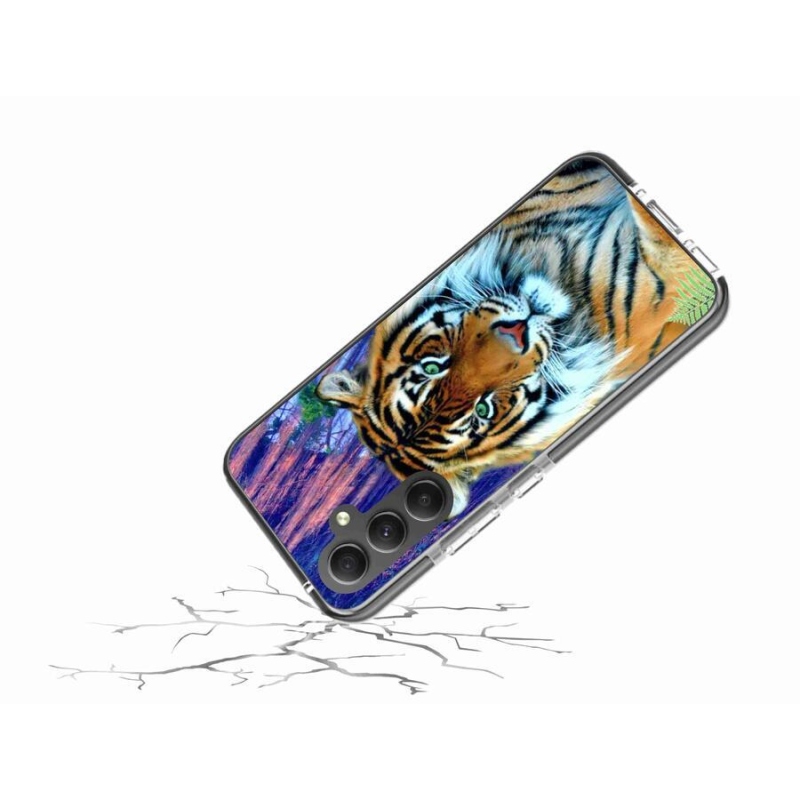 Gelový obal mmCase na mobil Samsung Galaxy A34 5G - tygr