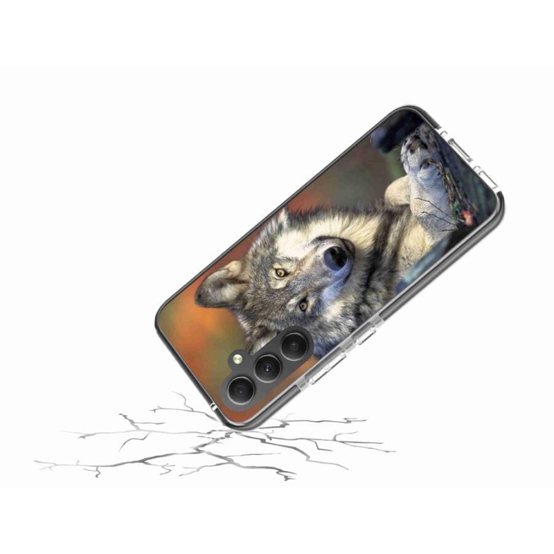 Gelový obal mmCase na mobil Samsung Galaxy A34 5G - vlk