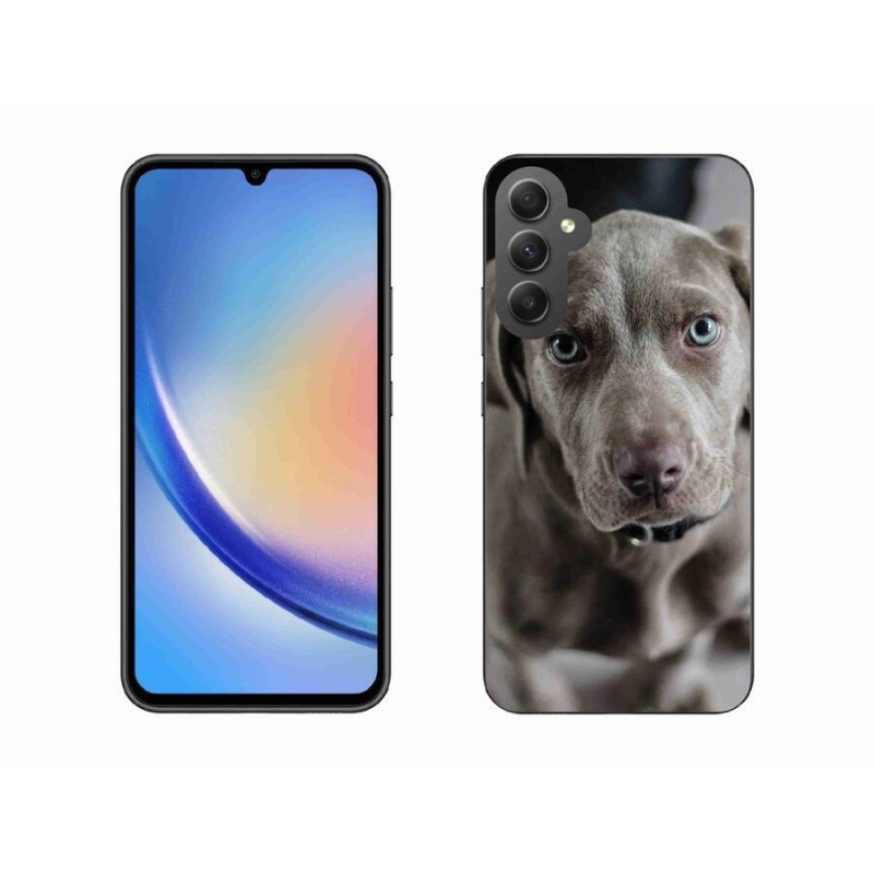 Gelový obal mmCase na mobil Samsung Galaxy A34 5G - výmarský ohař