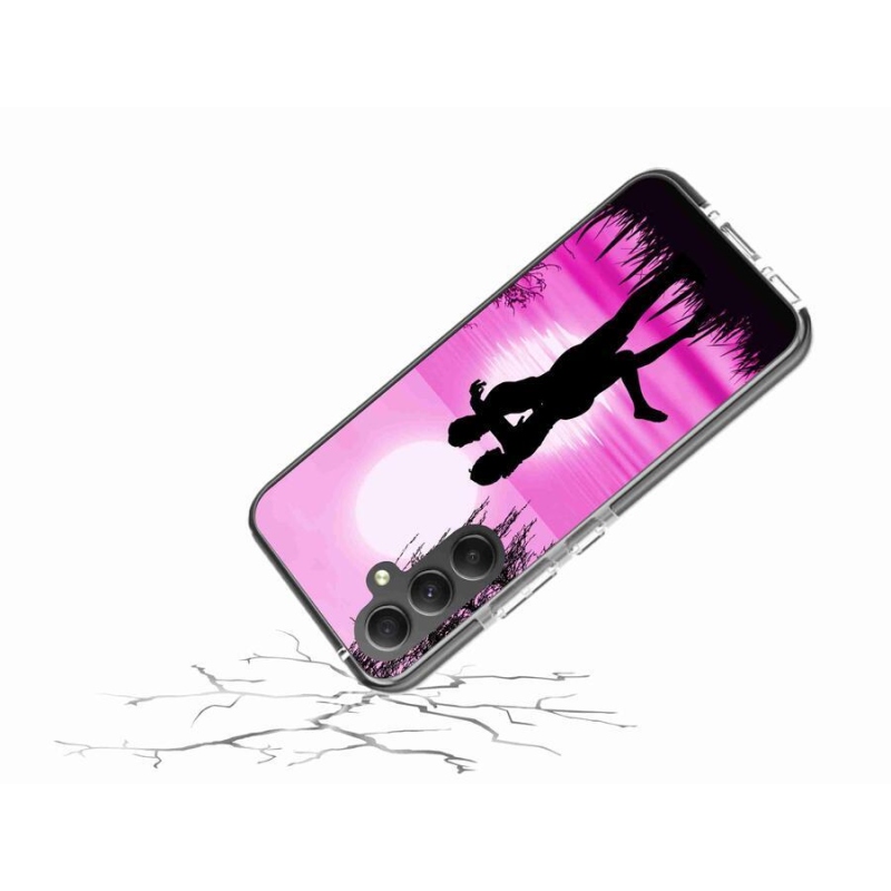 Gelový obal mmCase na mobil Samsung Galaxy A34 5G - západ slunce