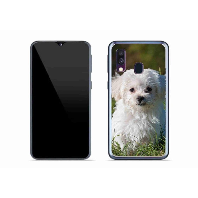 Gelový obal mmCase na mobil Samsung Galaxy A40 - bišonek