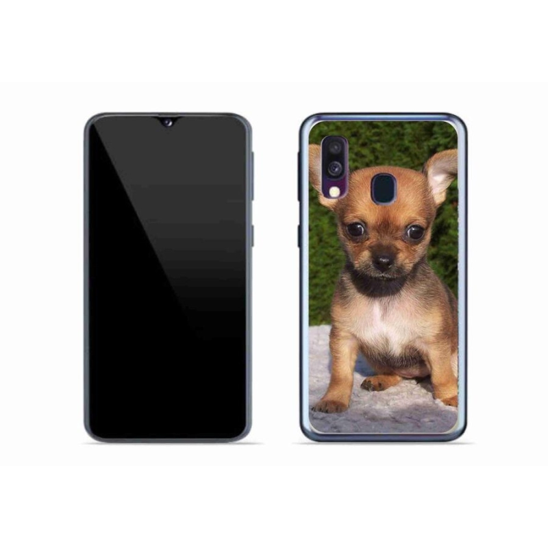 Gelový obal mmCase na mobil Samsung Galaxy A40 - čivava 3