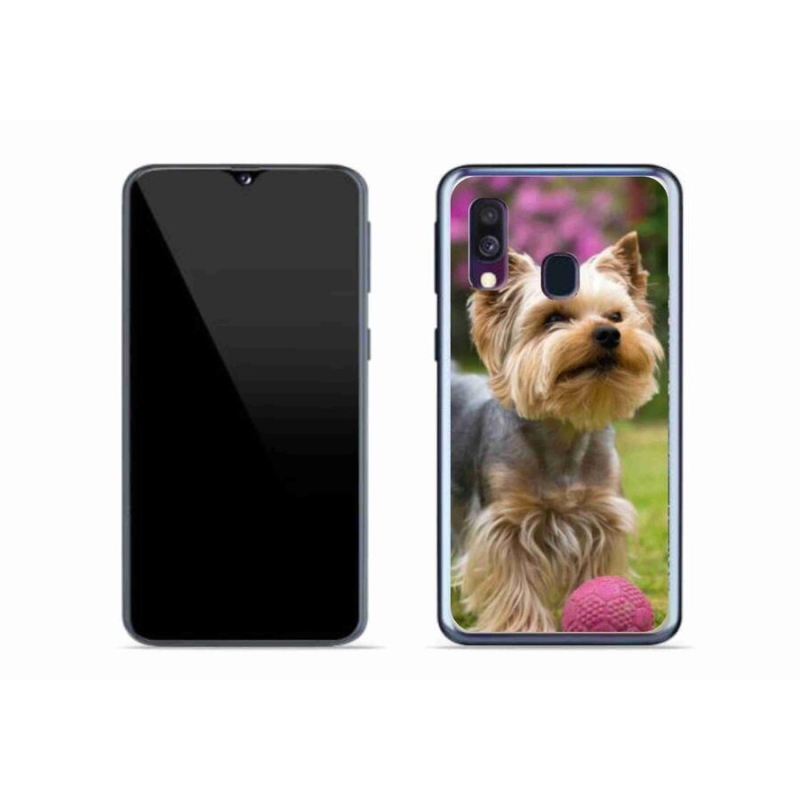 Gelový obal mmCase na mobil Samsung Galaxy A40 - jorkšír 4