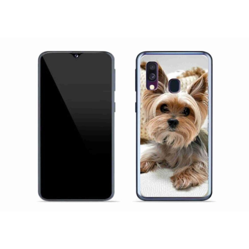 Gelový obal mmCase na mobil Samsung Galaxy A40 - jorkšír 5
