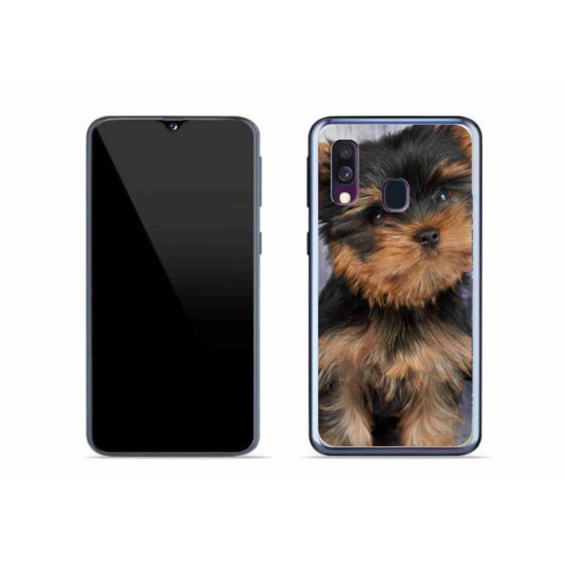 Gelový obal mmCase na mobil Samsung Galaxy A40 - jorkšír 9