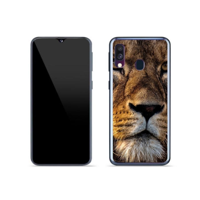 Gelový obal mmCase na mobil Samsung Galaxy A40 - lev