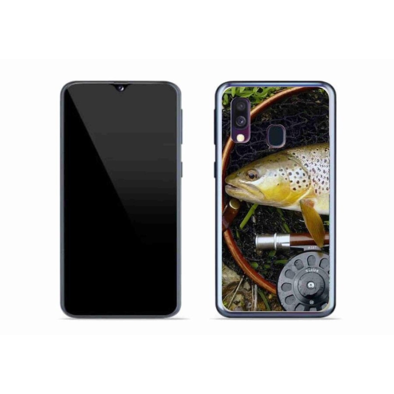 Gelový obal mmCase na mobil Samsung Galaxy A40 - pstruh 2