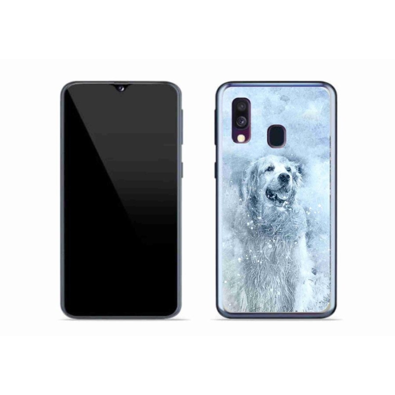 Gelový obal mmCase na mobil Samsung Galaxy A40 - retrívr