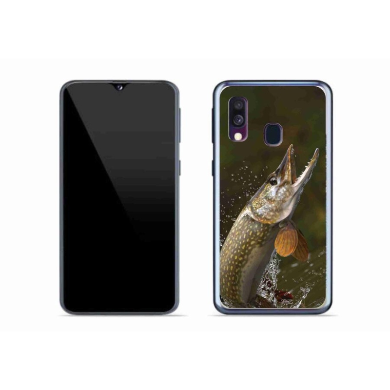 Gelový obal mmCase na mobil Samsung Galaxy A40 - štika