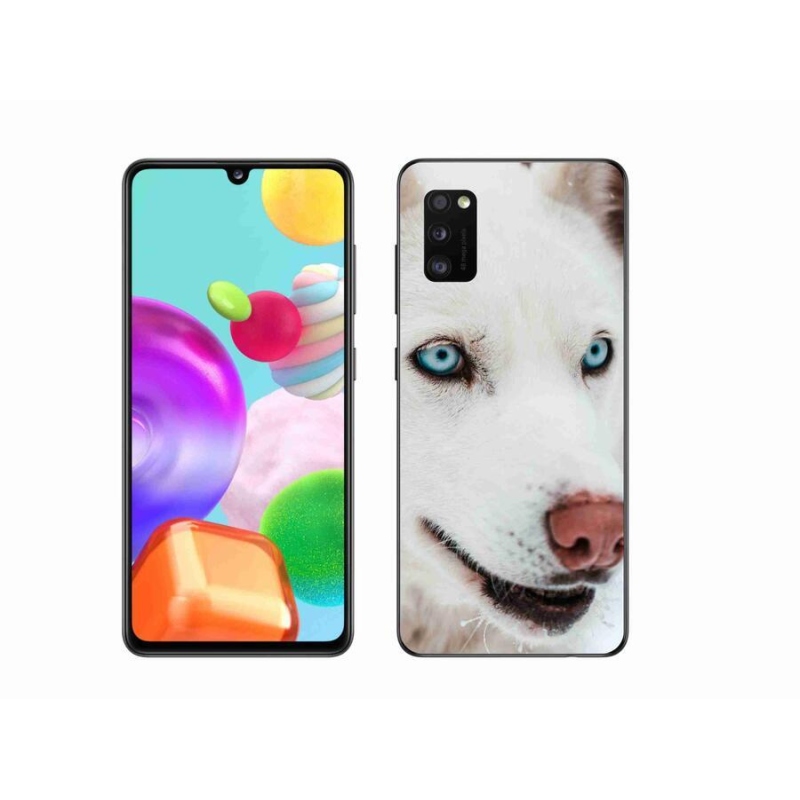 Gelový obal mmCase na mobil Samsung Galaxy A41 - psí pohled