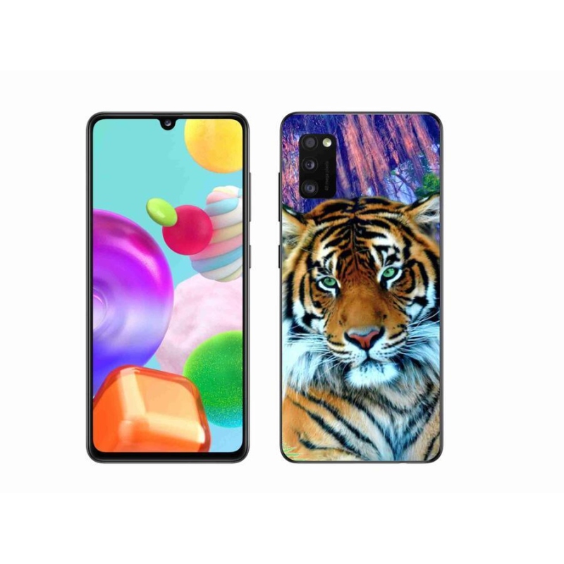 Gelový obal mmCase na mobil Samsung Galaxy A41 - tygr