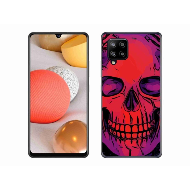 Gelový obal mmCase na mobil Samsung Galaxy A42 5G - lebka