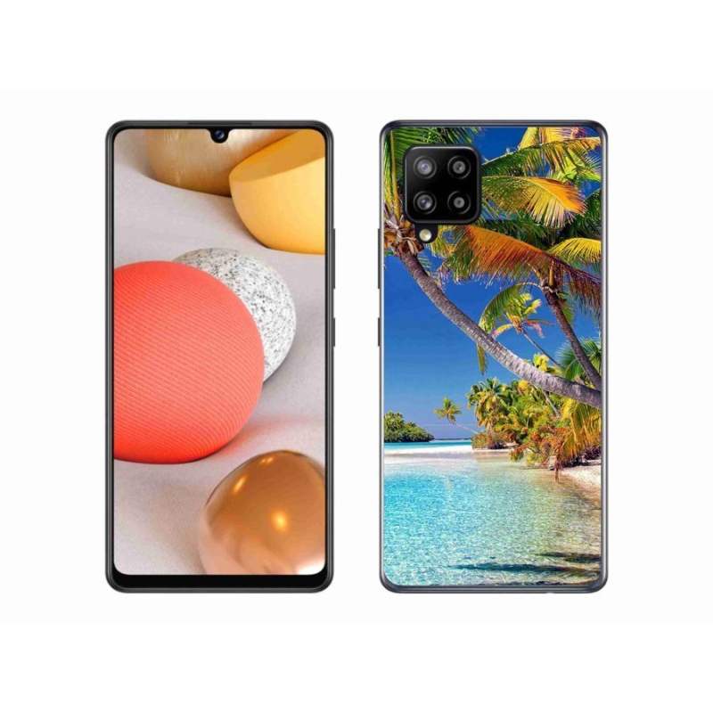Gelový obal mmCase na mobil Samsung Galaxy A42 5G - mořská pláž