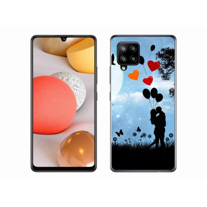 Gelový obal mmCase na mobil Samsung Galaxy A42 5G- zamilovaný pár