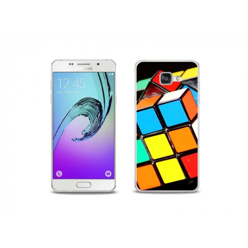 Gelový obal mmCase na mobil Samsung Galaxy A5 (2016) - rubikova kostka