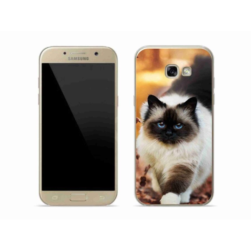 Gelový obal mmCase na mobil Samsung Galaxy A5 (2017) - kočka 1