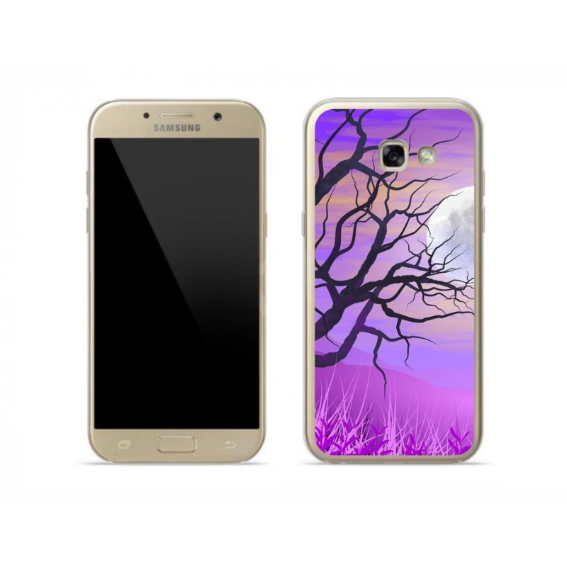 Gelový obal mmCase na mobil Samsung Galaxy A5 (2017) - kreslený opadaný strom
