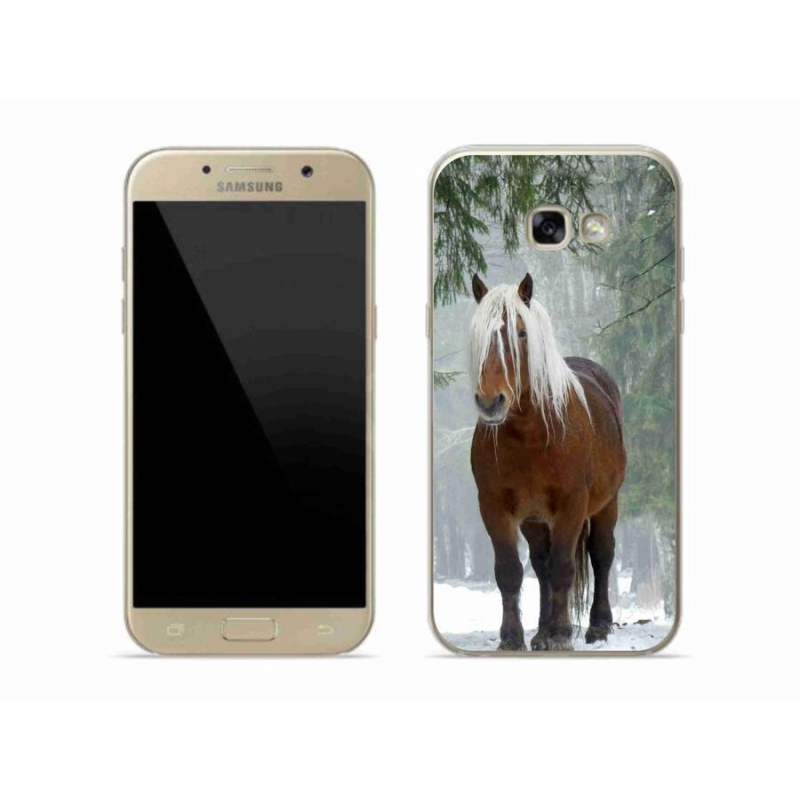 Gelový obal mmCase na mobil Samsung Galaxy A5 (2017) - kůň v lese