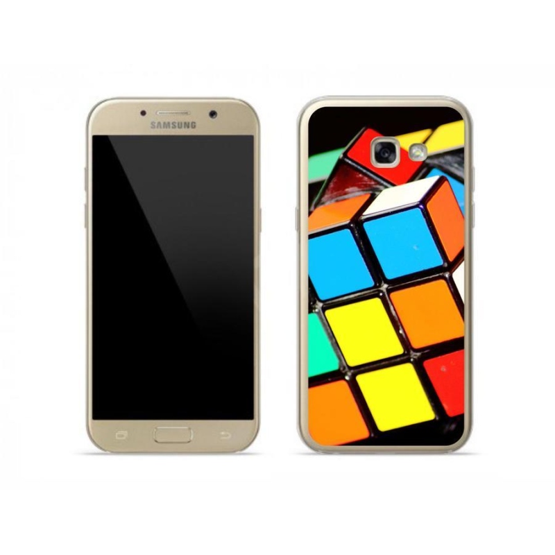 Gelový obal mmCase na mobil Samsung Galaxy A5 (2017) - rubikova kostka
