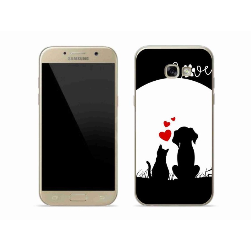 Gelový obal mmCase na mobil Samsung Galaxy A5 (2017) - zvířecí láska