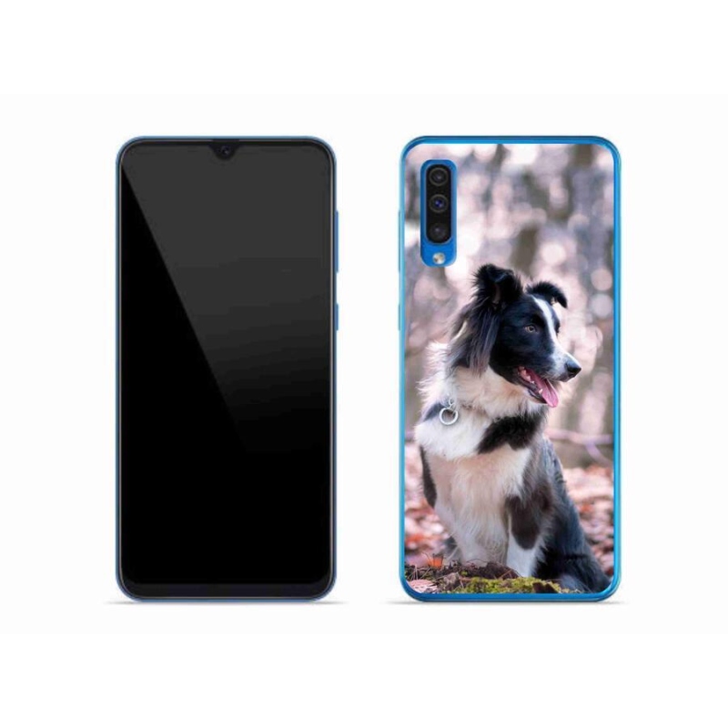 Gelový obal mmCase na mobil Samsung Galaxy A50 - border kolie 2