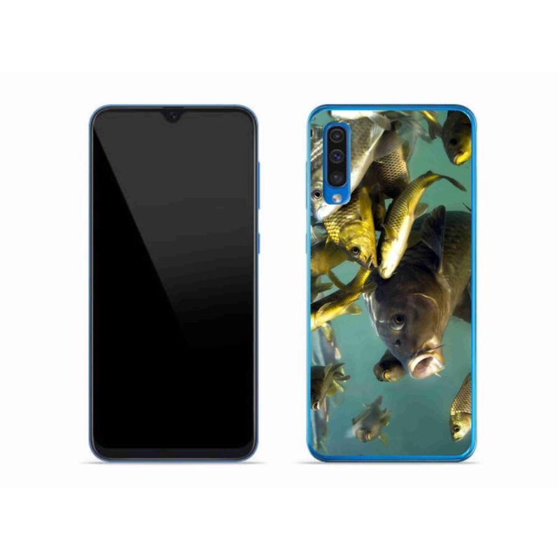 Gelový obal mmCase na mobil Samsung Galaxy A50 - hejno ryb