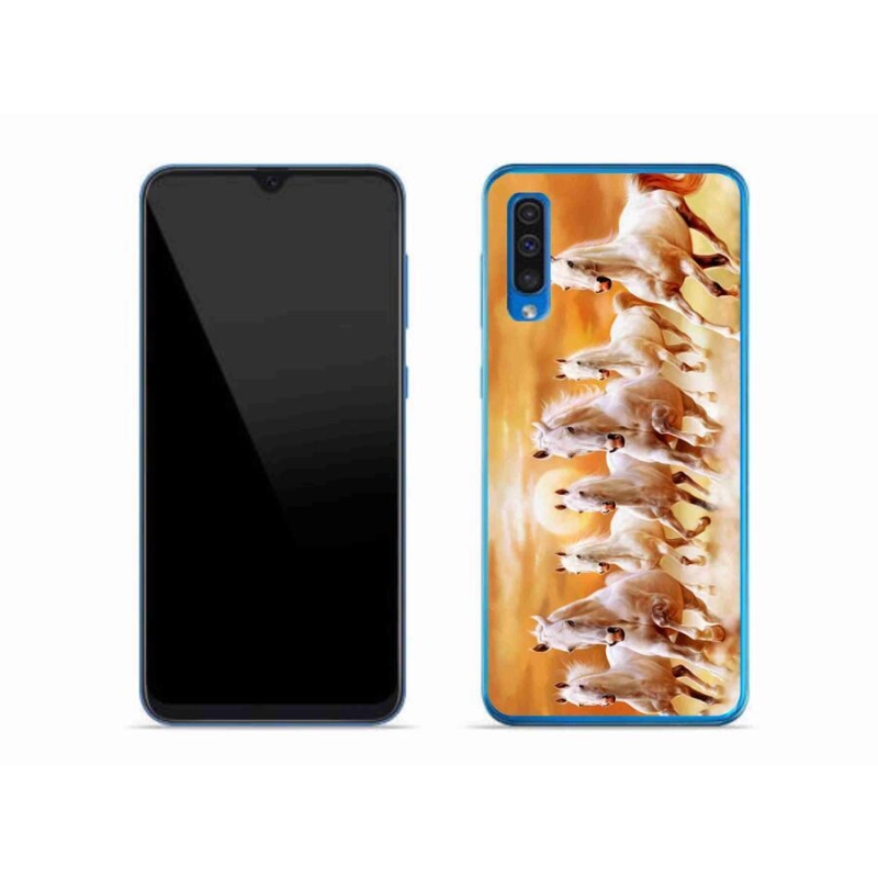 Gelový obal mmCase na mobil Samsung Galaxy A50 - koně 2