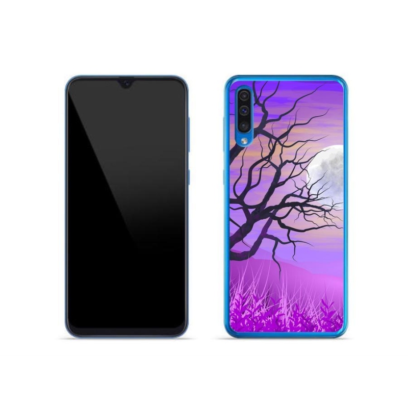 Gelový obal mmCase na mobil Samsung Galaxy A50 - kreslený opadaný strom