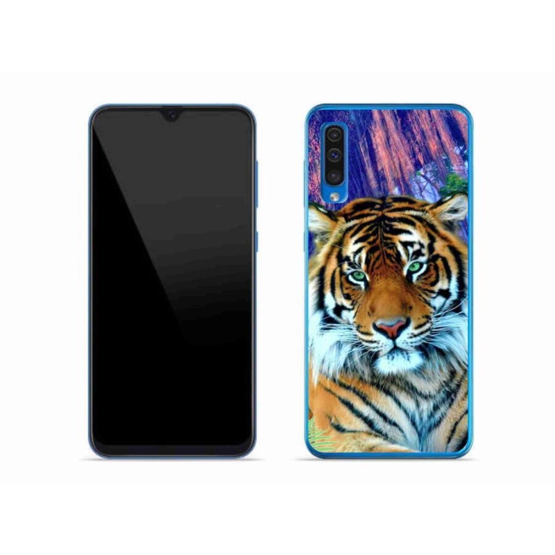 Gelový obal mmCase na mobil Samsung Galaxy A50 - tygr