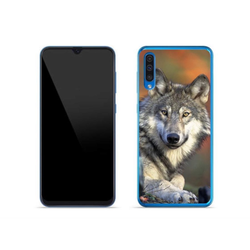 Gelový obal mmCase na mobil Samsung Galaxy A50 - vlk
