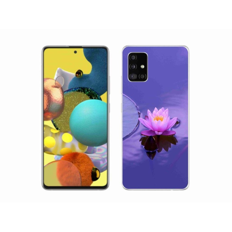 Gelový obal mmCase na mobil Samsung Galaxy A51 5G - květ na hladině