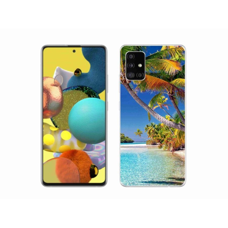 Gelový obal mmCase na mobil Samsung Galaxy A51 5G - mořská pláž