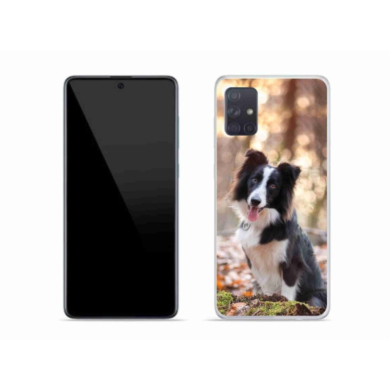 Gelový obal mmCase na mobil Samsung Galaxy A51 - border kolie 1