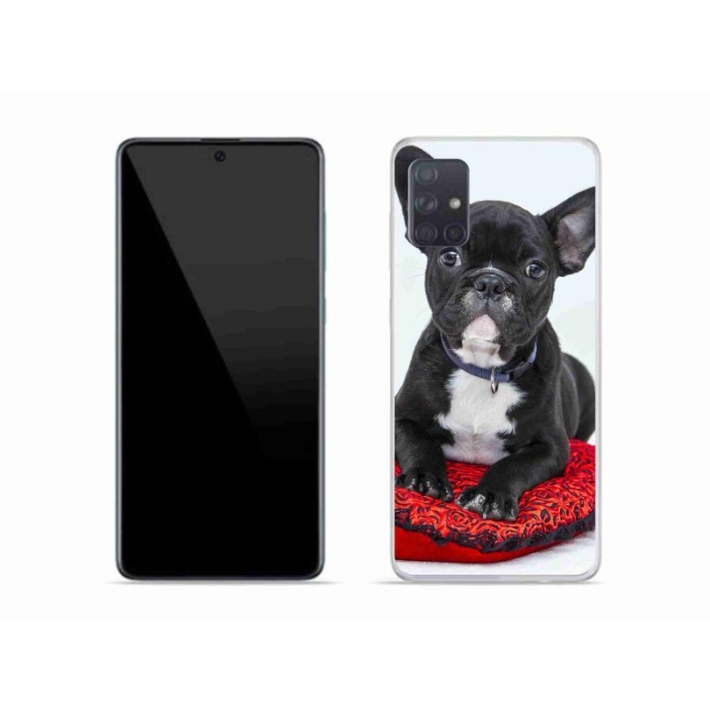 Gelový obal mmCase na mobil Samsung Galaxy A51 - buldok