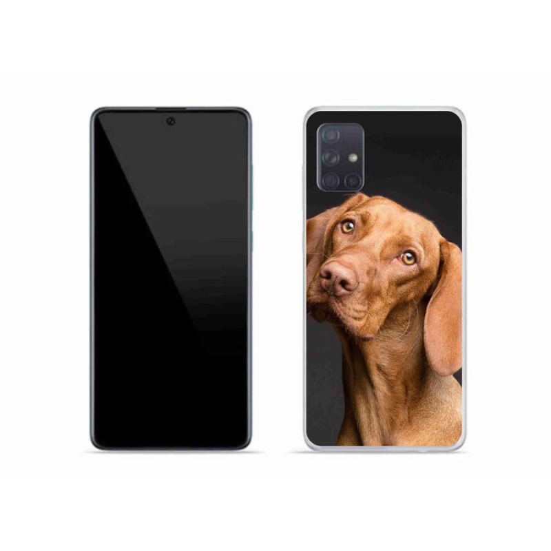Gelový obal mmCase na mobil Samsung Galaxy A51 - maďarský ohař