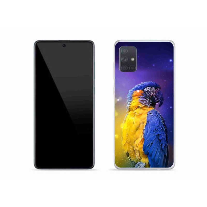Gelový obal mmCase na mobil Samsung Galaxy A51 - papoušek ara 1