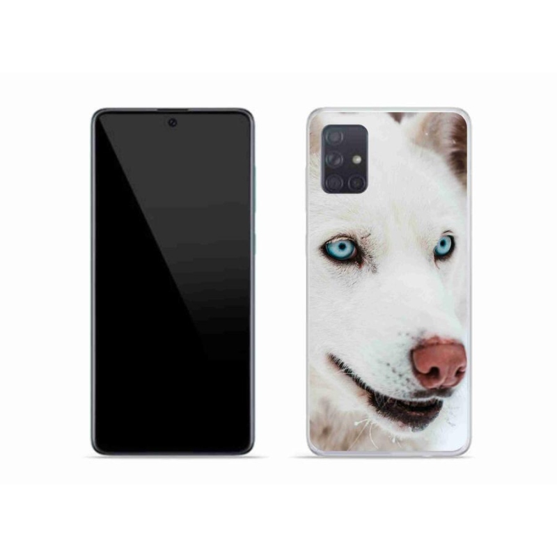 Gelový obal mmCase na mobil Samsung Galaxy A51 - psí pohled