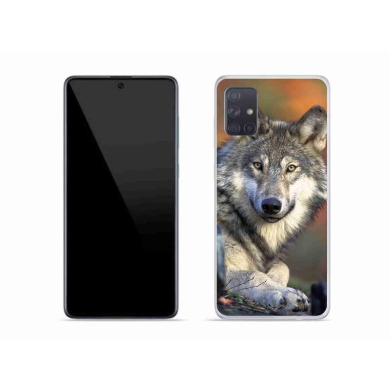 Gelový obal mmCase na mobil Samsung Galaxy A51 - vlk