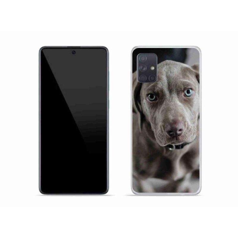 Gelový obal mmCase na mobil Samsung Galaxy A51 - výmarský ohař