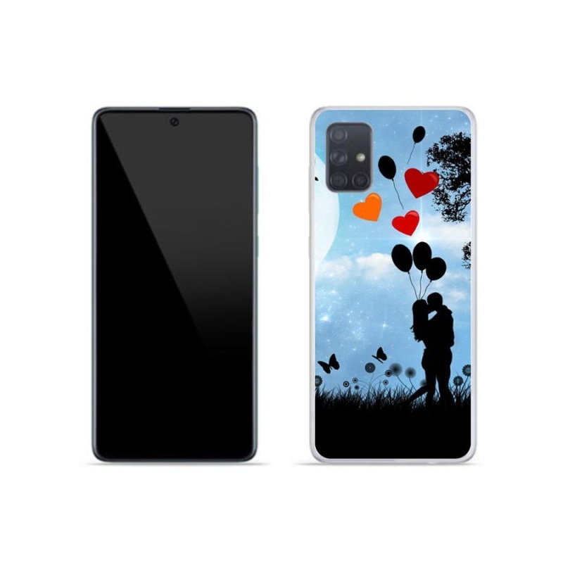 Gelový obal mmCase na mobil Samsung Galaxy A51 - zamilovaný pár
