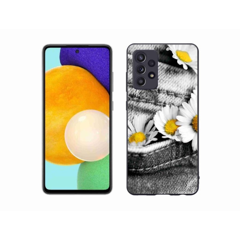 Gelový obal mmCase na mobil Samsung Galaxy A52/A52 5G - kopretiny