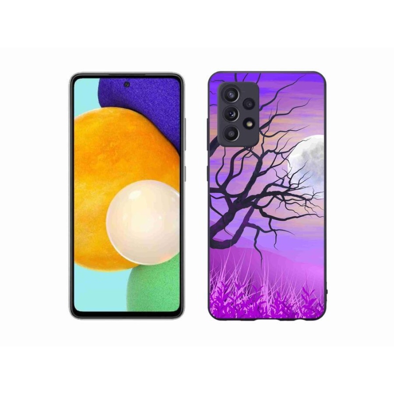 Gelový obal mmCase na mobil Samsung Galaxy A52/A52 5G - kreslený opadaný strom