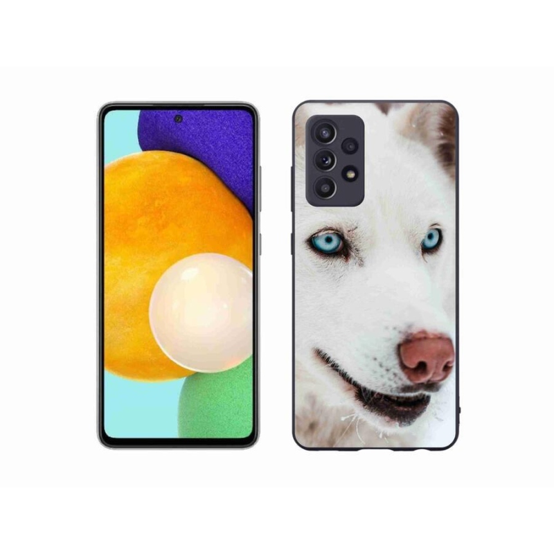 Gelový obal mmCase na mobil Samsung Galaxy A52/A52 5G - psí pohled