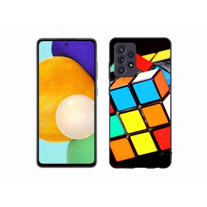 Gelový obal mmCase na mobil Samsung Galaxy A52/A52 5G - rubikova kostka