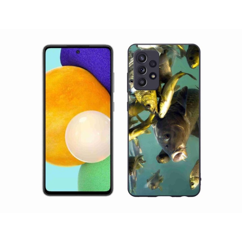 Gelový obal mmCase na mobil Samsung Galaxy A52s 5G - hejno ryb