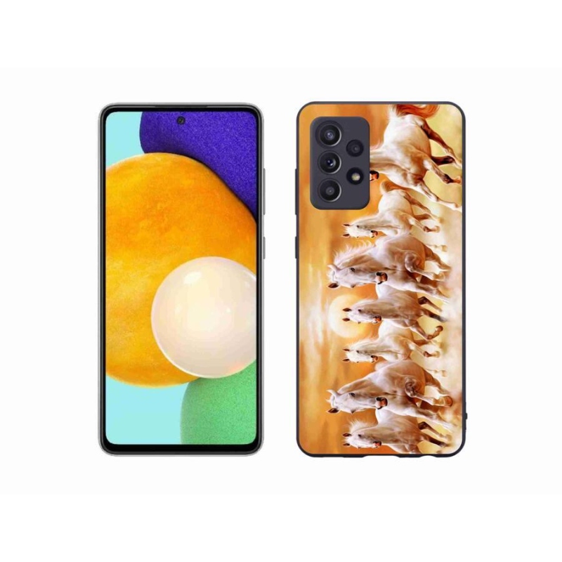 Gelový obal mmCase na mobil Samsung Galaxy A52s 5G - koně 2
