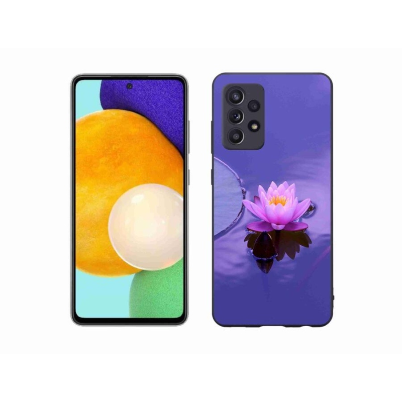 Gelový obal mmCase na mobil Samsung Galaxy A52s 5G - květ na hladině