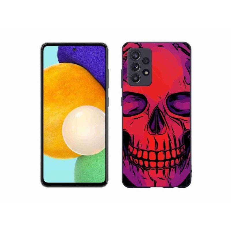 Gelový obal mmCase na mobil Samsung Galaxy A52s 5G - lebka